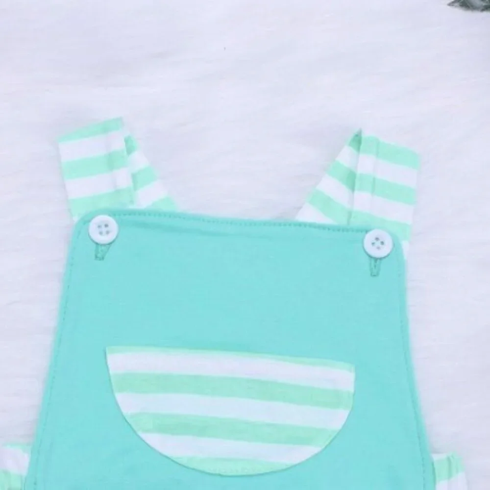Boutique Turquoise Baby Boys Bodysuit Romper Jumpsuit